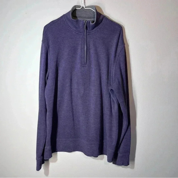 VAN HAUSEN mans pullover jacket sweater cotton 3/4 zip size Extra Large - Picture 2 of 6